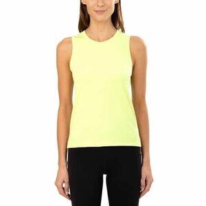 Tuff Athletics Women's Crew Neck Stretch Top Size XL Yellow